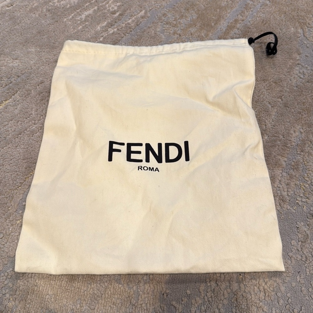 Authentic FENDI dust‎ drawstring bags. Size: 11”x 13” inches. GUC small spot